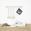 Colorful Daisies Pair of Pot Holders Kitchen Heat Resistant Pot Holders Sets Oven Hot Pads for Cooking Baking BBQ, 7 1/2 x 7 1/2